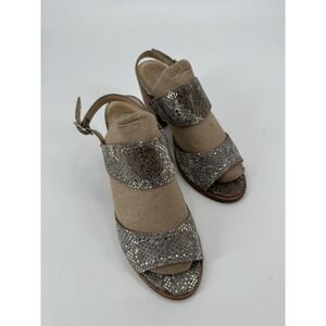 Ariat Stardust Pewter Ankle Strap Heeled Sandals, Open- Toe Women's Size 8B